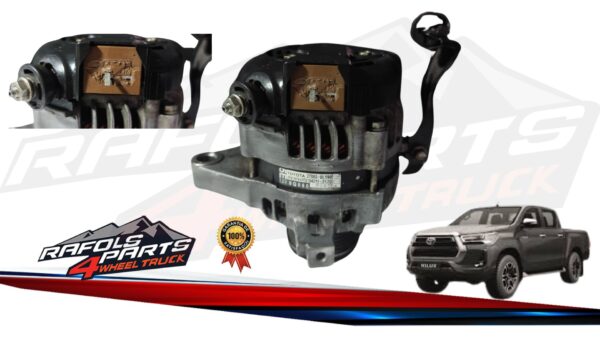 ALTERNADOR CON DETALLE CONECTOR TOYOTA HILUX 2.4